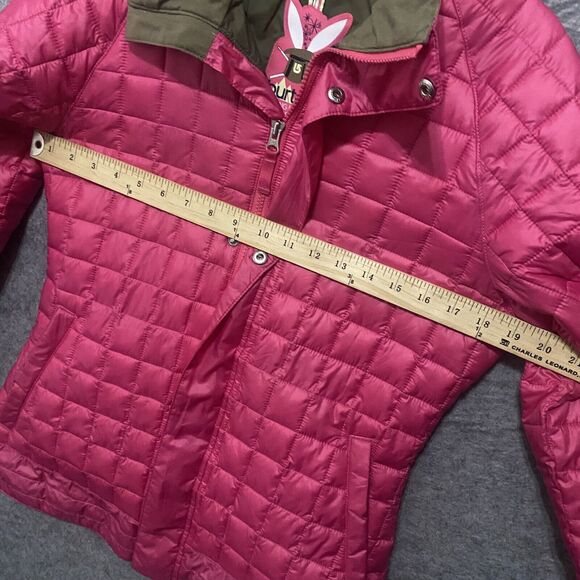 Burton Dry Ride Ski Jacket Womens Sz M Pink Insulated Pockets Full Zip Snap - Picture 11 of 12